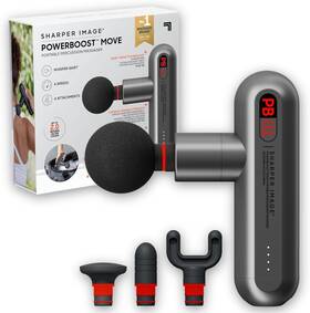 Lpga693877 Sharper Image Percussion Massager Powerboost Move Portable Black Excellent