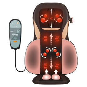 Js10020us-gd Shiatsu Back Massager Heat Function Massage Chair Neck Pad Seat Cushion