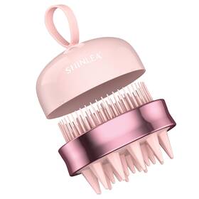 Pb440021a-p Shinlea 2 In 1 Scalp Massager Hair Growth Scrubber Double-sided Pink