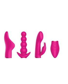 Shots 714273523266 Switch Pleasure Kit #6-10 Speed Base Plus Three Interchangeable Attachm