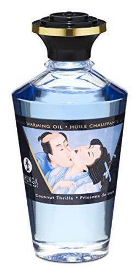 Shunga 697309022101 Warming Massage Oil 3.5 Fluid Ounces Coconut