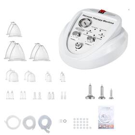 Shzicmy 760385605695 Body Massage Cupping Machine Vacuum Multi-cup Set White Clear