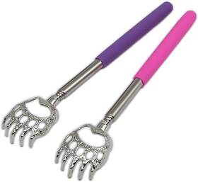 Sinloon 713458881724 2- Pack Extendable Telescopic Scratcher Handle Bear Claws Metal