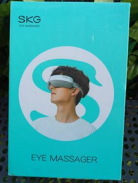 E3-en Skg E3-white Eye Massager With Heat Compression Bluetooth Music Rechargeable