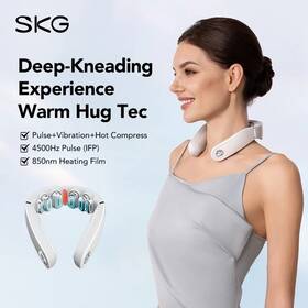 Gs500-n Skg Neck Massager With Heat For Pain Relief Deep Tissue New
