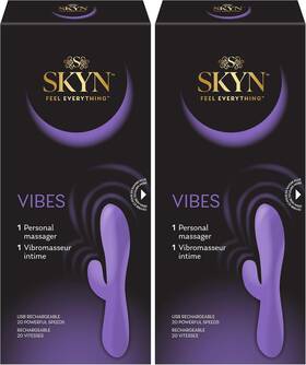 Skyn 313052393304 Vibes Premium Massager Rechargeable Vibrating With 20 Speeds For