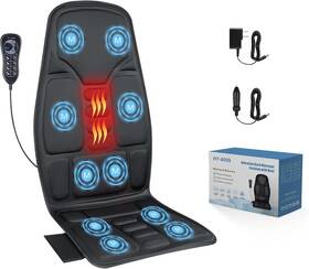 Slothmore 605646793394 Back Massage Chair Pad Massager With Heat Deep Tissue Vibration Seat M