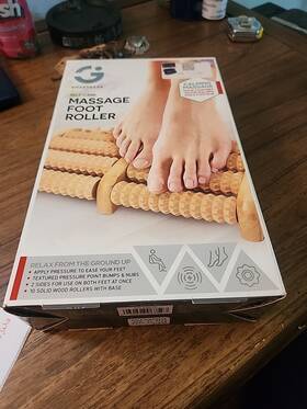 Smartgear 030698067597 Self Care Massage Foot Roller Textured Rollers Non-slip Base Freeship