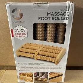 Smartgear 030698068471 Self Care Massage Foot Roller Calming Bamboo Non-slip