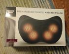 Smg1202bk Sharper Image Rechargeable Shaitsu Neck Massage Pillow With Heat Function