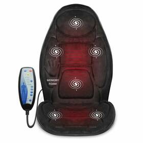 Sl-262m Snailax 445004323350 Back Massager With Heat Memory Foam Chair Massage Pad 5 Modes