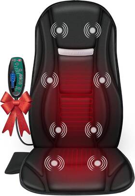 Sl-222 Snailax 705353494291 Vibration Back Massager With Heat Seat 8 Vibrating Motors
