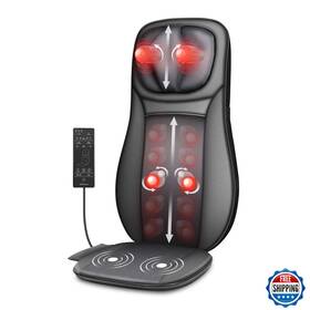 B07drbmdhr Snailax Shiatsu Neck And Back Massager With Heat Rolling Kneading Chair Pad