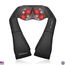 B0f8n69fwn Snailax Shiatsu Neck And Back Massager With Heat Deep Kneading Electric Pillow For Home