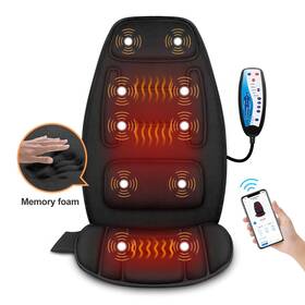 Sl-126b-app Snailax Snaila Vibrate Back Massager With Heat Massage Seat Cushion App Control