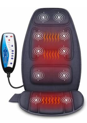 Sl-126b Snailax Back Massager Seat Cushion With Heat - Extra Memory Foam Support Pad
