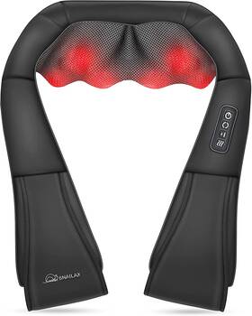 Sl-128b Snailax Shiatsu Neck And Shoulder Massager - Back With Heat Deep Knead