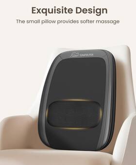 Sl-146 Snailax Shiatsu Neck/back Massager Heat Pain Deep Kneading Pillow New
