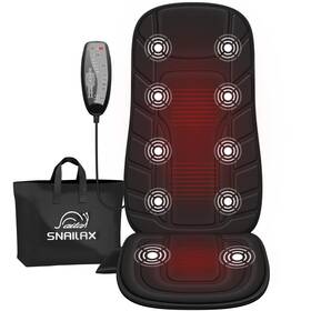 Snailax Sl-242-us Back Massager With Heat Massage Seat Cushion 10 Classic Black