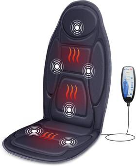 Sl-262p-2 Snailax Back Massager With Heat Vibration Massage Seat Cushion 6 Vibrating