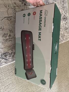 Sl-336 Snailax Full Body Heating Massage Mat And Movable Shiatsu Neck Massager Pillow
