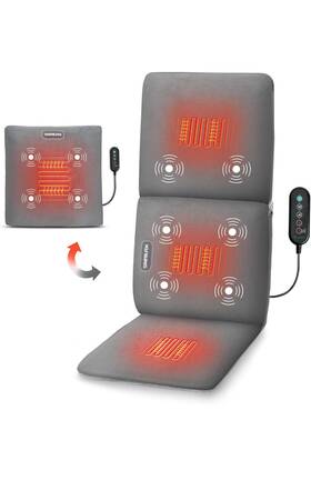 Sl-609 Snailax 2 In 1 Massage Seat Cushion And Pillow With Heat New