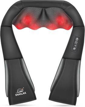 Sl-632n-usvc Snailax Neck Massager With Heat -shiatsu Back Shoulder Christm