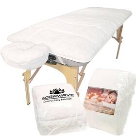 Mtp101 Sogawave 31 Inch X 72 Premium Fleece Massage Bed Topper Set Quilted Tables Cover