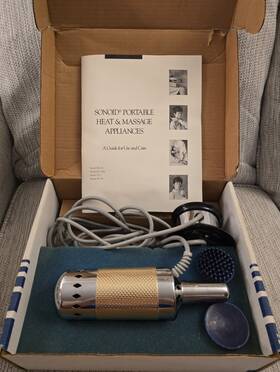 Hu-10 Sonoid 86753 Vintage American Massage Portable Heat And Model Tested