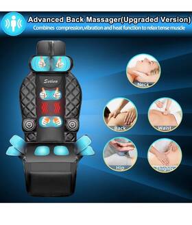 Td-6833 Sotion 6987 Vibrating Massage Chair Pad For Home Office Or Car Cushion
