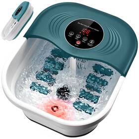 Fjfiejfok1214 Spa4pieds Foot Spa Bath Massager With Heat Bubbles Vibration 16 Removeable Roller Not