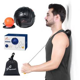 Y22-84000-34-pt Sportneer Massage Lacrosse Ball With String Deep Tissue Massager For Back Myofascial R