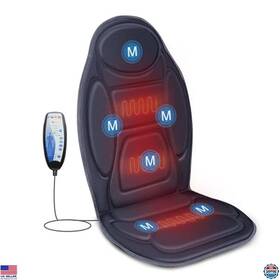 B0798ljdv3 Stanley Vibration Back Massager With Heat 6 Motors Massage Seat Cushion For Home