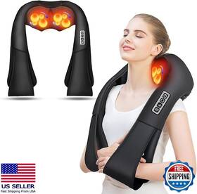 B0c9pf1kkj Stanley Shiatsu Back And Neck Massager With Heat Deep Tissue Electric Massage Pillow