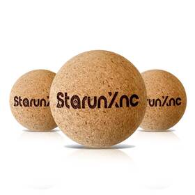 Cmb001 Starunxnc Cork Massage Ball Set 3-pack For Full-body Lightweight And Portable