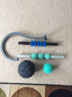 617420-800 Stayfit Trigger Point Massage Ball Back Neck Leg Roller