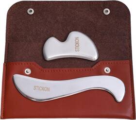 Stickon 445048150172 Gua Sha Massage Tool 2 In 1 Stainless Steel Guasha Scraping