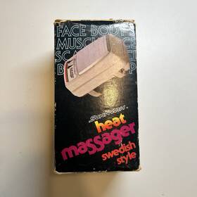 277-7274 Sunmark Vintage Swedish Style Handheld Heat Massager Model 800 Made In Usa