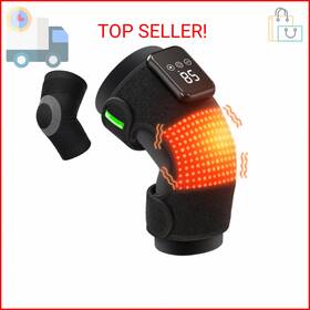Swancode Km001 3-in-1 Knee Massager For Pain Relief With Heat Portable Heated Brace