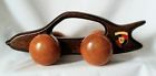 Swank Porsche Turbo Automobile Look Maple Wood Massage Emblems