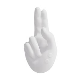 56489 Sweet Dreams 2 Fingers Realistic Right Handed Massager Vibrator Toy White