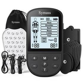 Sm9592 Symass 199284571488 Tens Unit Muscle Stimulator Ems Massager Machine Dual Channel Electronic Pu