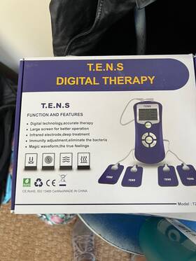 T201 T.e.n.s 666150000545 Digital Therapy Machine #t201 Infrared Electrodes X4 Deep Treatment Tec