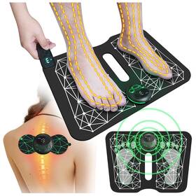 Tadoune 747302492569 2-in-1 Ems Foot Massager Mat Back For Neuropathy Pain Fsa Hsa Eligib