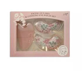 Target 887458016278 Tiger Eye Gua Sha Floral Cooling Patches Pink 3-piece Set