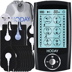 Tens Unit Muscle Stimulator Hoday Dual Channel Ems 24 Modes