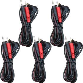 Ts0405 Tensso Tens Unit Replacement Lead Wires 5-pack 2.35mm Plug To 2mm Pin For 700