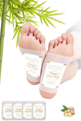 Teweae 753318597082 Foot Pads Ginger Natural Powder Bamboo Vinegar Patche