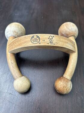 Co47304 The Body Shop Massager Tool Wooden Balls Euc