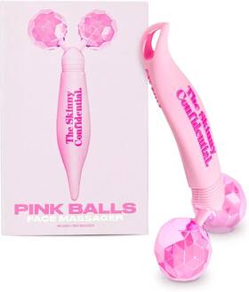 Pb-mass-1 The Skinny Confidential Face Roller - Pink Balls Eye And Facial Massager